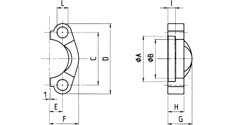 SAE-Flanschhälften