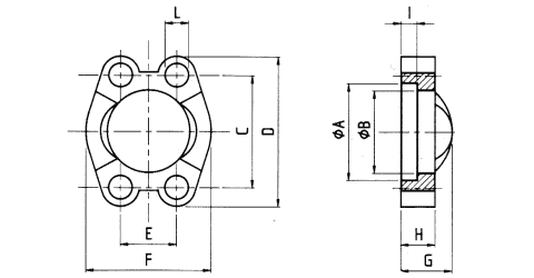 SAE-Vollflansch