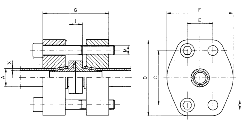 SAE-Bördelflanschverbinder